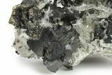 Clear Quartz Crystals With Pyrite & Sphalerite - Peru #271542-1